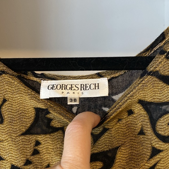 George Rech Paris maxi dress. 26” slit on left side. 56” long. Size 38 - US 6. - Picture 3 of 6